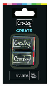 CROXLEY CREATE Eraser - 35 x 2 x 1 cm (Blister of 2)-ERA82CC