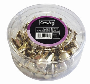 CROXLEY 38mm Paper Fasteners Pack of 100's-FAS1238