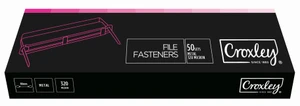 CROXLEY 320mic File Fasteners box 50's-FAS4150