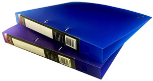 CROXLEY 2D Polypropylene Ring Binder Assorted Colours Pack of 10-FIL831