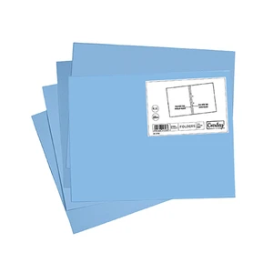 CROXLEY M220F Blue Manilla Folders Pack of 100-FOL220F04