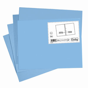 CROXLEY M220F Blue Manilla Folders Pack of 20-FOL220F04Y