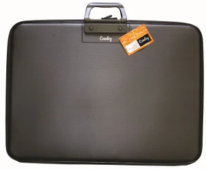 CROXLEY A2 Art Folio 2D Ring-Black Hard Shell-ZIP2402