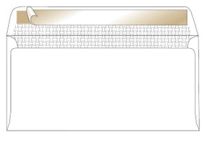 CROXLEY JD92PSW DLB (Banker) White Peel & Seal Envelopes - Unbanded (Box of 500)-ENB92PSW