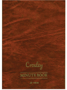 CROXLEY JD168 Account Book A4 Full Bound 288 Page Minute Pack of 2-ACC168M