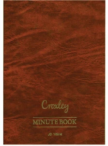 CROXLEY JD168 Account Book A4 Full Bound 288 Page Minute Pack of 2-ACC168M