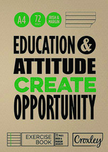 CROXLEY JD328 A4 72 Page Irish & Margin Pack of 10-EXE328CIM