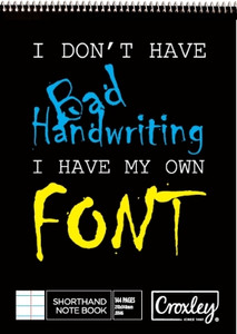 CROXLEY JD377 A4 100 Page Side Bound Wire Bound Feint & Margin Pack of 10-NTB377