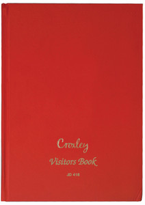 CROXLEY JD418 Visitors Book A4 192 Page Printed Full Bound Each-VIS418