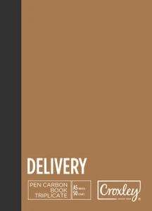 CROXLEY JD66PR Pen Carbon Delivery Triplicate A5 100 Page Pack of 10-PCB66PR