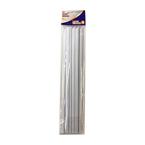 LION BRAND Slide Binder White 5mm Pack of 10's-BIN3101