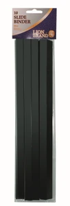 LION BRAND Slide Binder - 5mm (Black) (Pack of 10)-BIN3102