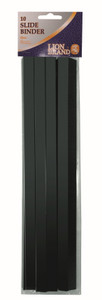 LION BRAND Slide Binder - 5mm (Black) (Pack of 10)-BIN3102