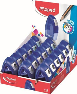 MAPED Sharpener 1-Hole Tonic Metal Canister - Each-506800