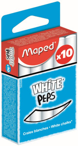MAPED White'Peps Chalk - White 10's-593500