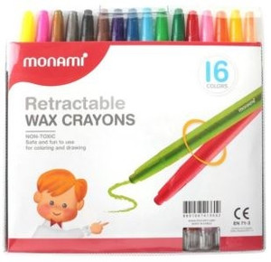 MONAMI Retractable Crayon 16S-CRA7935 MONAMI Retractable Crayon 16S-CRA7935