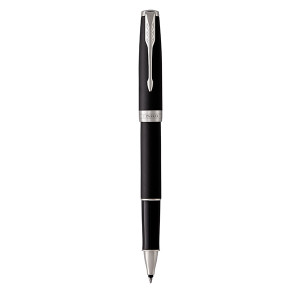 PARKER Sonnet Rollerball Pen - Matte Black Chrome Trim-NS1931523