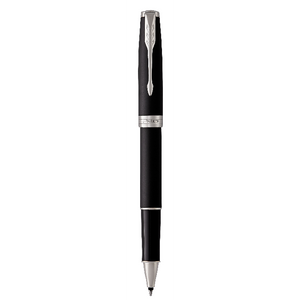 PARKER Sonnet Rollerball Pen - Matte Black Chrome Trim-NS1931523