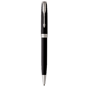 PARKER Sonnet Ballpoint Pen - Matte Black Chrome Trim-NS1931524