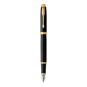 PARKER IM Fountain Pen -  Lacquer Black Gold Trim-NS1931652