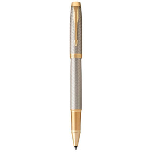 PARKER IM Premium Rollerball Pen - Warm Silver Gold Trim-NS1931686
