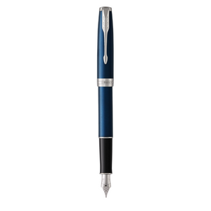 PARKER Sonnet Fountain Pen - Blue Chrome Trim-NS1945364