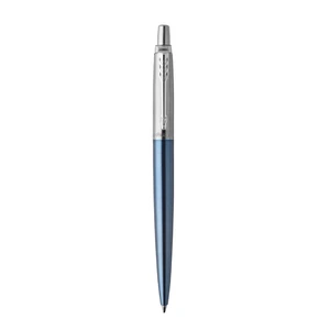PARKER Jotter Ballpoint Pen - Waterloo Blue Chrome Trim-NS1953191