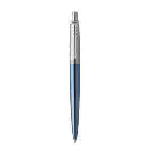 PARKER Jotter Ballpoint Pen - Waterloo Blue Chrome Trim-NS1953191