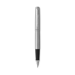 PARKER Jotter Fountain Pen - Stainless Steel Chrome Trim-NS2030946