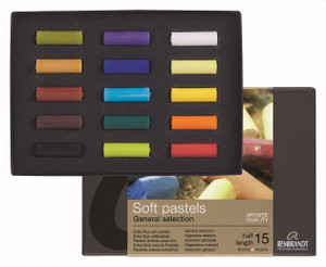 ROYAL TALENS REMBRANDT Soft Pastels Starter Set: 15 Half Pastels-RT31823108