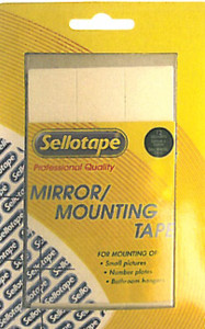 SELLOTAPE Double Sided 2mm Mirror Mount Square Strips-TMS0020