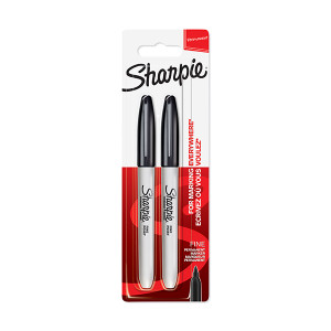 Sharpie Fine Permament Market:  Black Card 2's-NS1985860