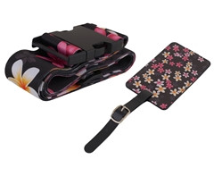 Floral Luggage Strap & Tag - GSR - P2776SetBp