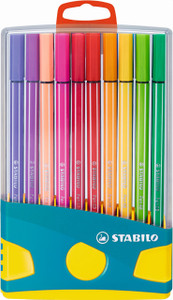 STABILO Pen 68 Fibre-tip Pen: Assorted ColorParade Turquoise 20's-6820-031-01