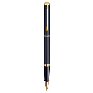 WATERMAN Hemisphere Rollerball Pen - Matte Black Gold Trim-NS0920750