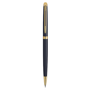WATERMAN Hemisphere Ballpoint Pen - Matte Black Gold Trim-NS0920770
