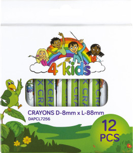 4KIDS WAX CRAYON 8mm dia A12 4KIDS WAX CRAYON 8mm dia A12