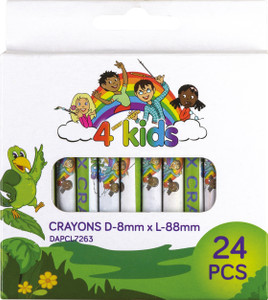 4KIDS WAX CRAYON 8mm dia A24 4KIDS WAX CRAYON 8mm dia A24