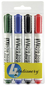 4STATIONERY WHITEBOARD MARKER 4 pack 4STATIONERY WHITEBOARD MARKER 4 pack