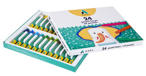 Adel - Oil Pastels Hexagonal 24 Colours Adel - Oil Pastels Hexagonal 24 Colours