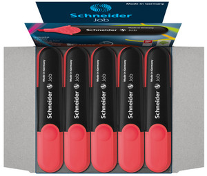 JOB 150 HIGHLIGHTER FOR PAPER COPY AND FAX 1 + 5MM RED 10'S JOB 150 HIGHLIGHTER FOR PAPER COPY AND FAX 1 + 5MM RED 10'S