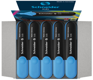 JOB 150 HIGHLIGHTER FOR PAPER COPY AND FAX 1 + 5MM BLUE 10'S JOB 150 HIGHLIGHTER FOR PAPER COPY AND FAX 1 + 5MM BLUE 10'S