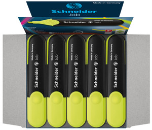 JOB 150 HIGHLIGHTER FOR PAPER COPY AND FAX 1 + 5MM YELW 10'S JOB 150 HIGHLIGHTER FOR PAPER COPY AND FAX 1 + 5MM YELW 10'S