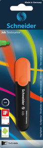 JOB 150 HIGHLIGHTER 1 + 5MM ORANGE CARDED JOB 150 HIGHLIGHTER 1 + 5MM ORANGE CARDED