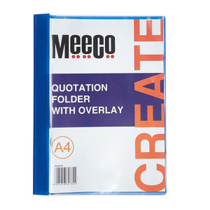 A4 Quotation folder with overlay A4 Quotation folder with overlay