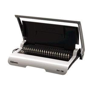 Manually punches up to 15 sheets at a time
Binds up to 150 sheets with a 19mm comb size Manually punches up to 15 sheets at a time
Binds up to 150 sheets with a 19mm comb size