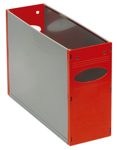 Solid Plastic Container - Red - 4 pk