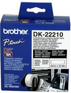 BROTHER Brother DK 22210 Continuous Length Paper Tape  BROTHER Brother DK 22210 Continuous Length Paper Tape