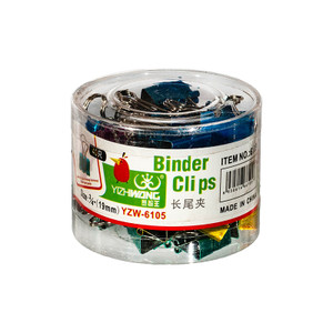 Fold Back Clips Metallic Colour 19mm Box 40