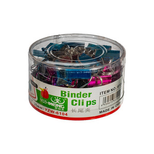 FoldBack Clips Metallic Colour  25mm Tub 48 FoldBack Clips Metallic Colour  25mm Tub 48